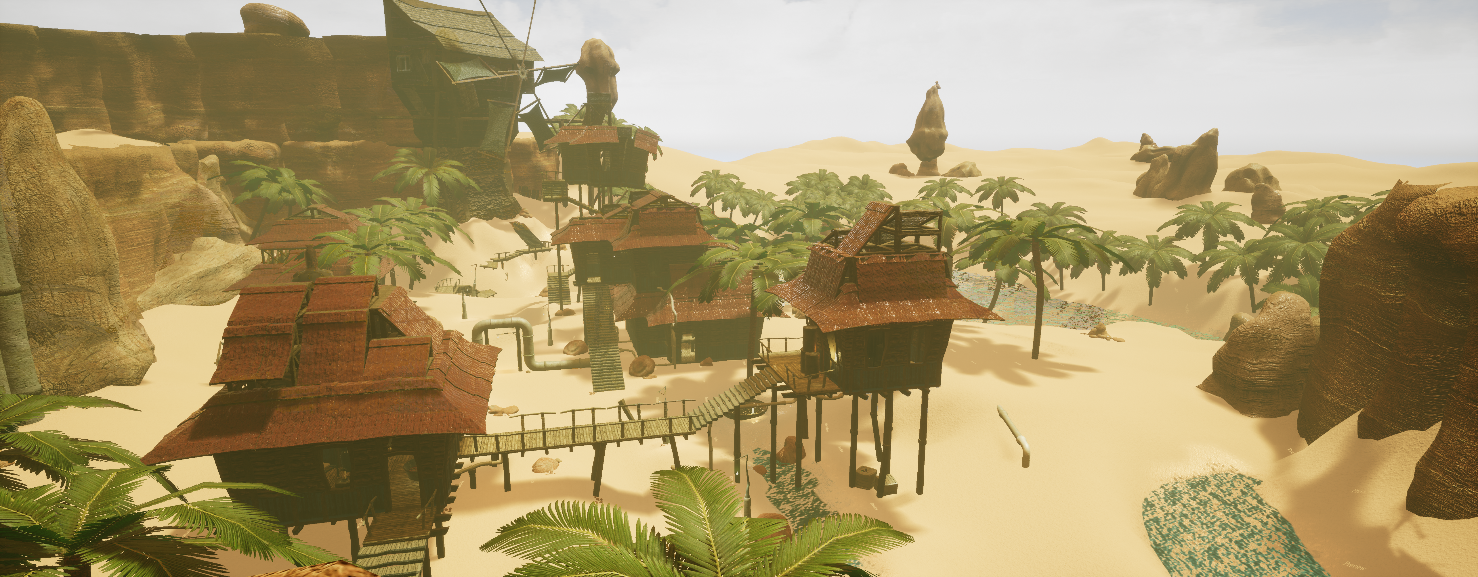 Canyon Town Beach Overview