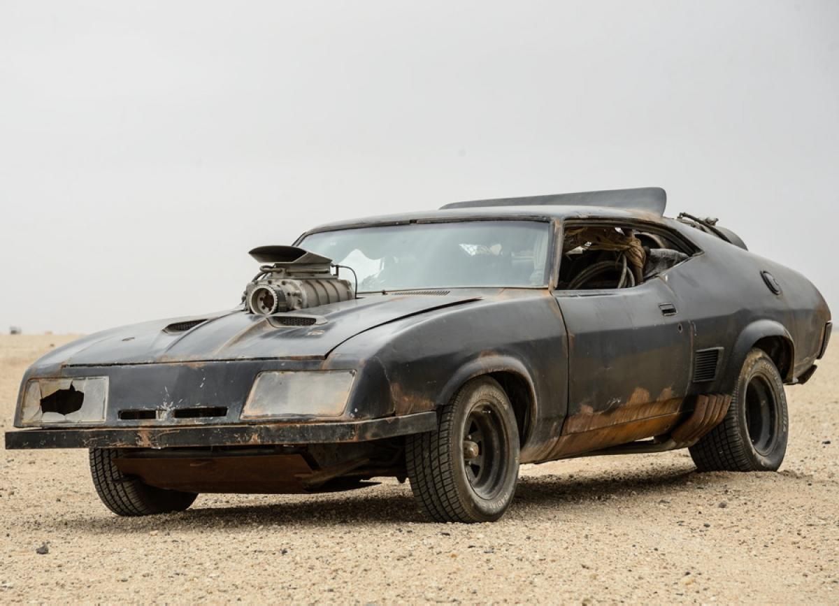 Mad Max Interceptor as depicted in off screen from behind