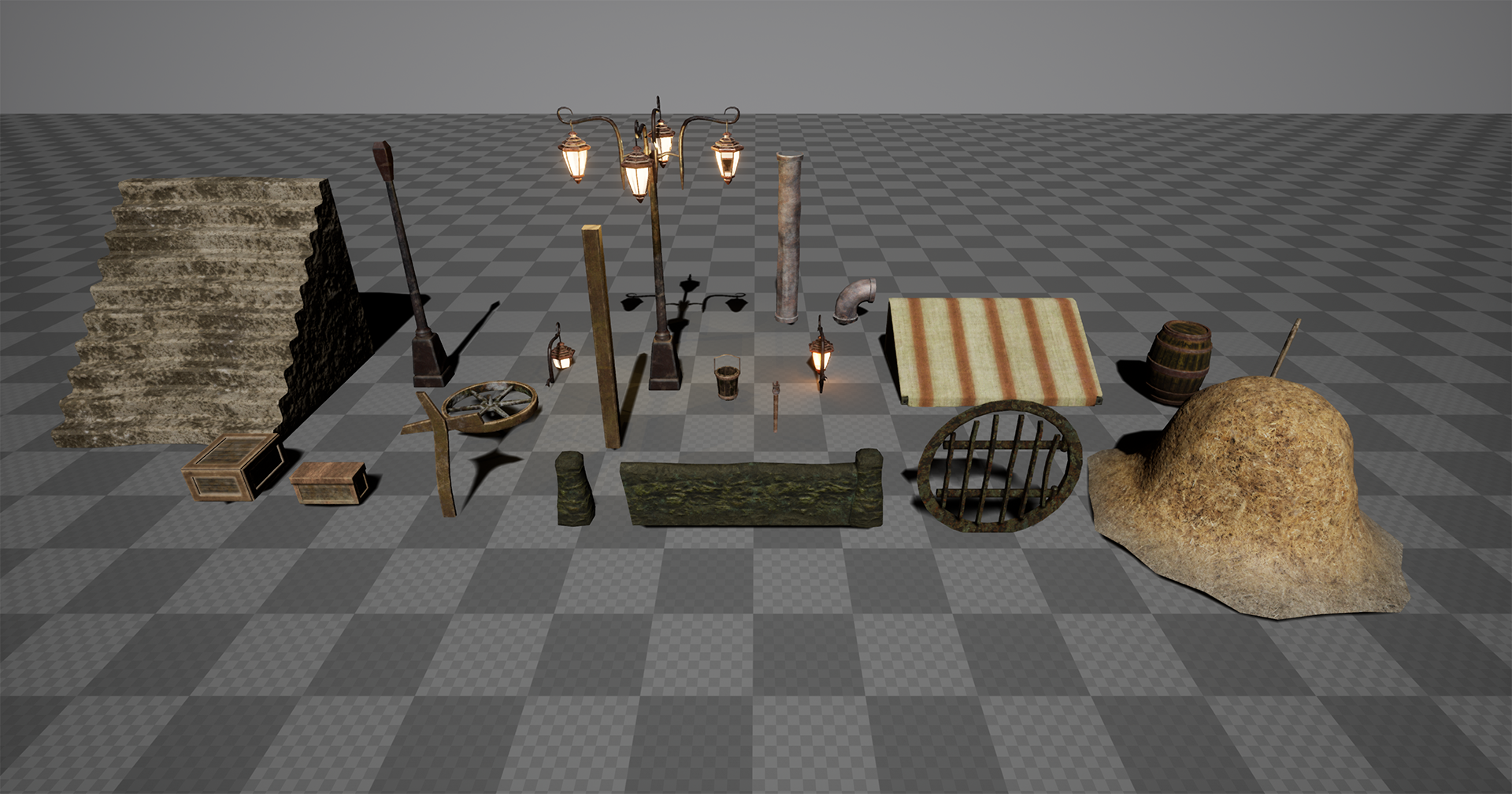 The asset library used to add detail, life, and tell the story within the environment