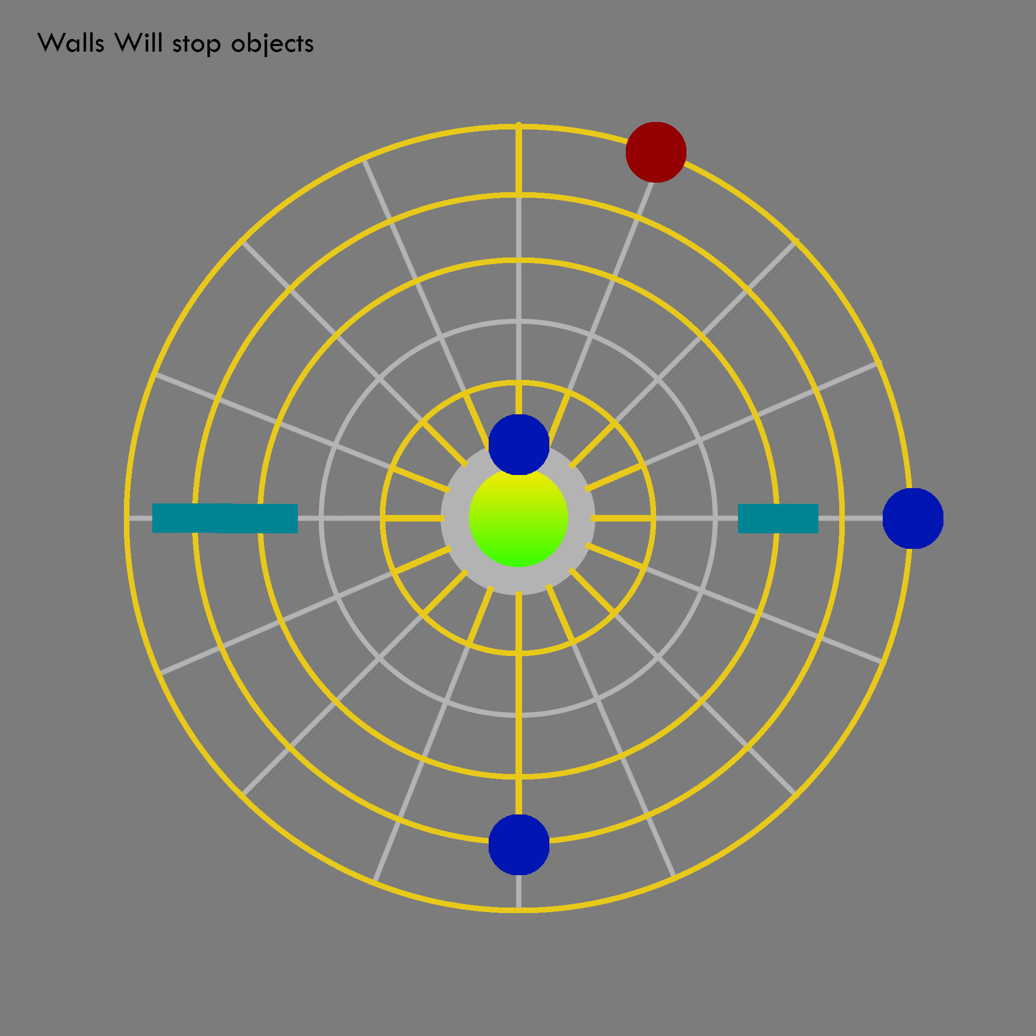 A digital sketch displaying a atomic style puzzle from above with various puzzle pieces