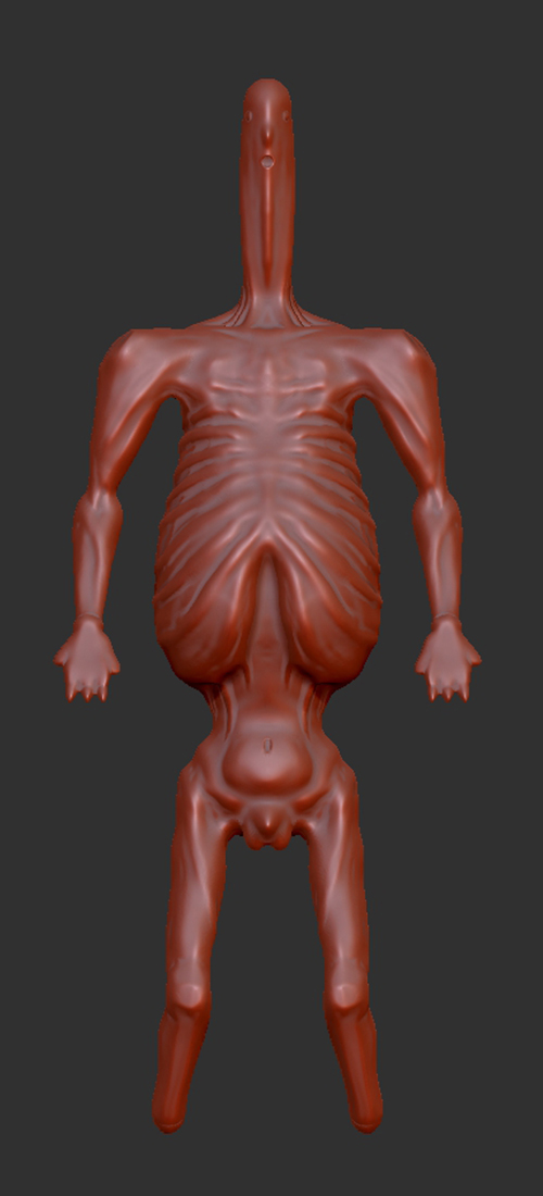War Torch Zbrush sculpt progress step 2