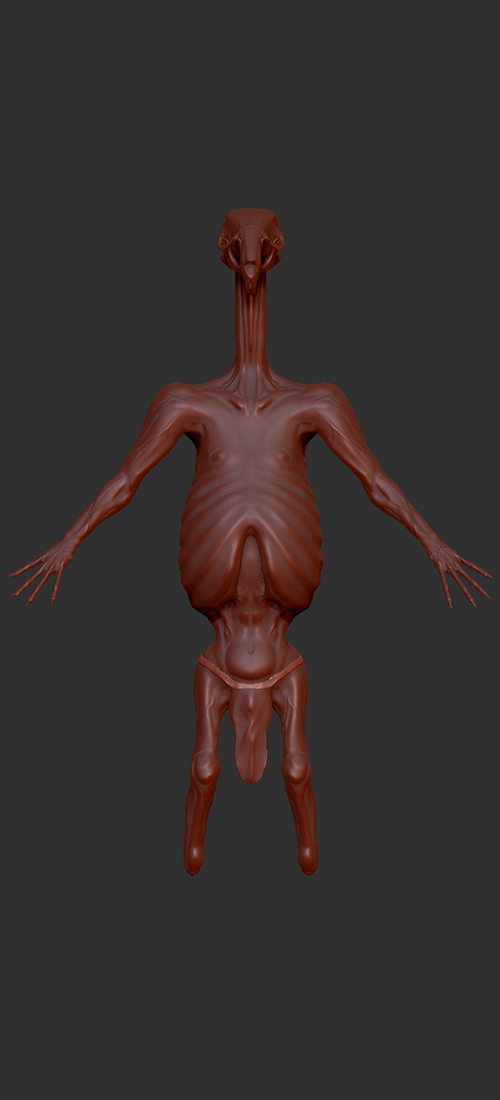 War Torch Zbrush sculpt progress step 7